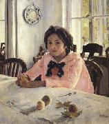 Valentin Aleksandrovich Serov Girl with Peaches (nn02) oil painting
